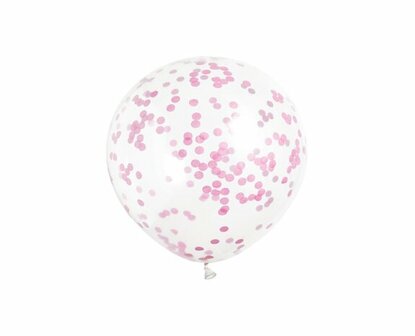 confettiballon roze