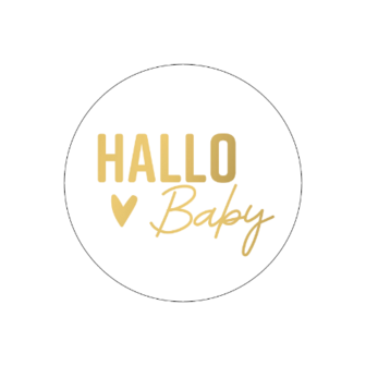 sticker hallo baby